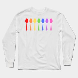 Rainbow Spoons Long Sleeve T-Shirt